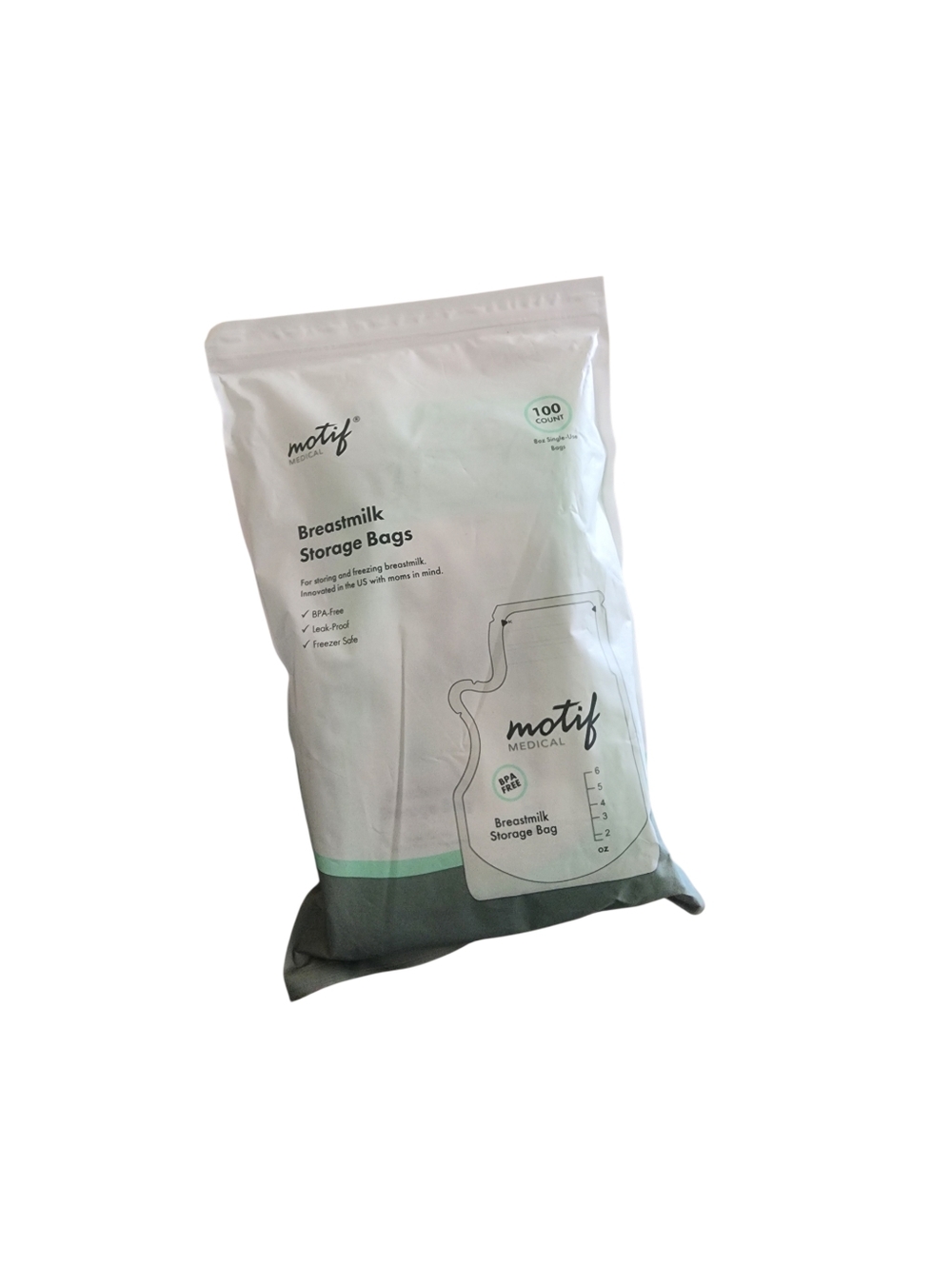 100ct Motif Medical Breastmilk Storage Bags - Breastmilk Freezer Bags